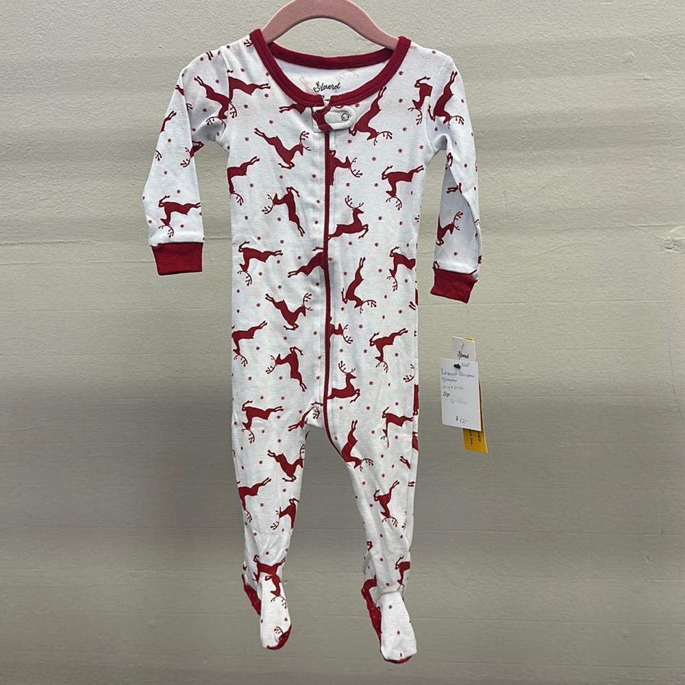 Leveret‎ Holiday Reindeer Pjs NWT 6-12m